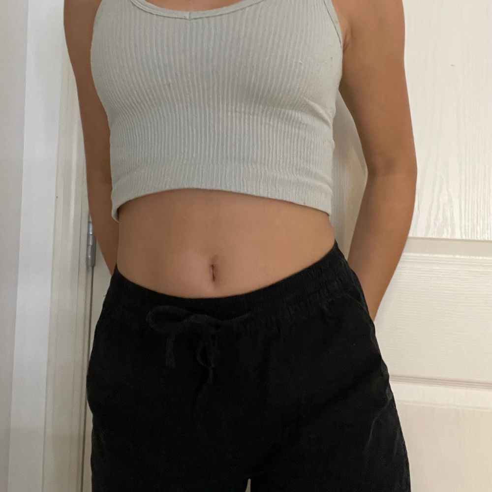 Nice quality charcoal black cargo Grage pants